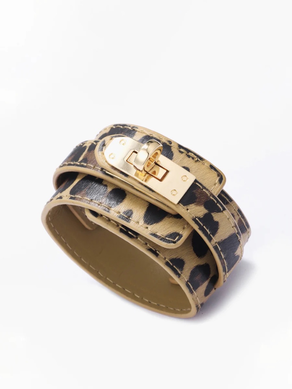 Commense Leopard Print Leather Bracelet